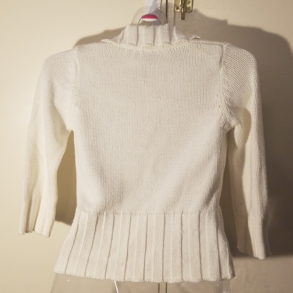 White Rampage Cropped Cardigan - Picture 3 of 4